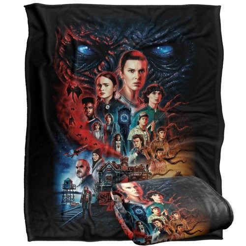 Front - Stranger Things 4 Poster Blanket