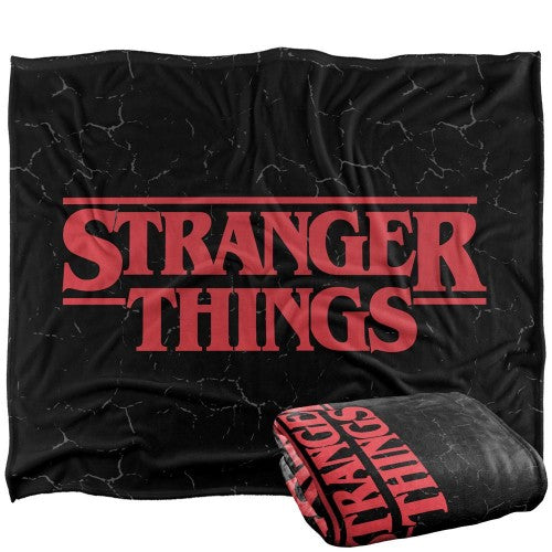 Front - Stranger Things Logo Blanket