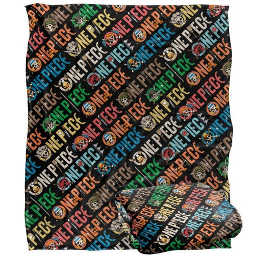 Front - One Piece Repeat Logo Blanket