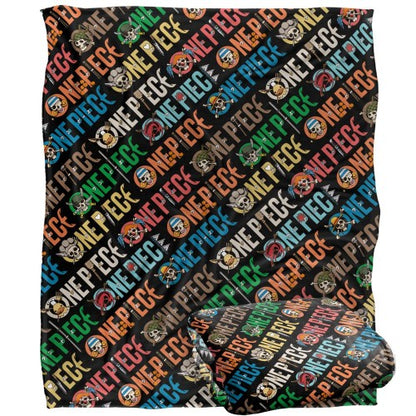 Front - One Piece Repeat Logo Blanket