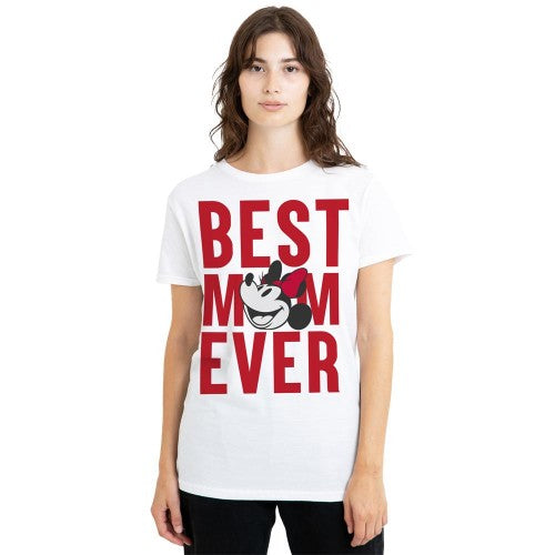 Front - Minnie Mouse Unisex Adult Best Mom Ever T-Shirt