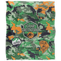 Front - Jurassic Park Camp Cretaceous Camo Blanket