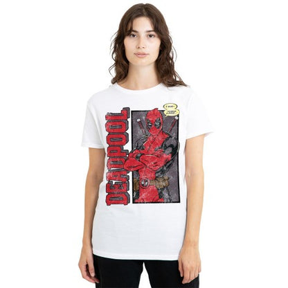Front - Deadpool Unisex Adult I Said Mumble T-Shirt