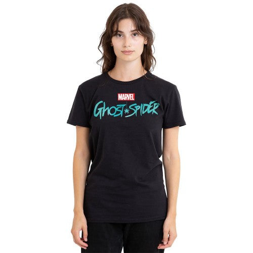 Front - Spider-Man Unisex Adult Ghost-Spider Logo T-Shirt