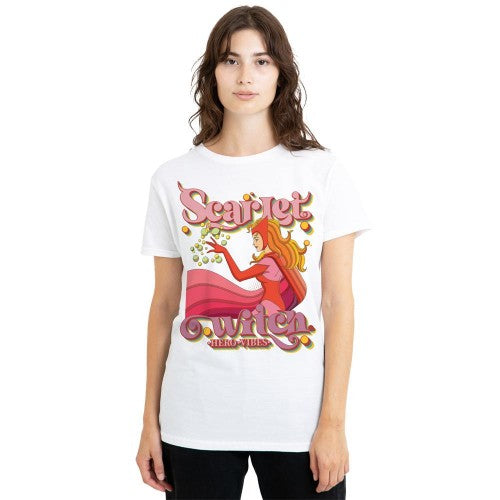 Front - Marvel Unisex Adult Hero Vibes Scarlet Witch T-Shirt