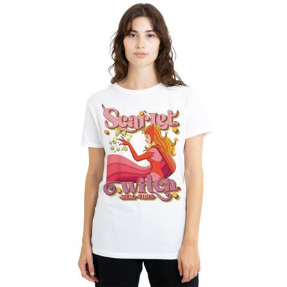 Front - Marvel Unisex Adult Hero Vibes Scarlet Witch T-Shirt