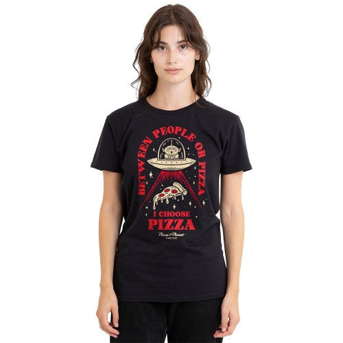 Front - Toy Story Unisex Adult Pizza Or People T-Shirt
