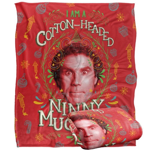 Front - Elf Ninny Muggins Blanket