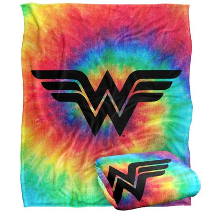 Front - Wonder Woman Tie Dye Blanket