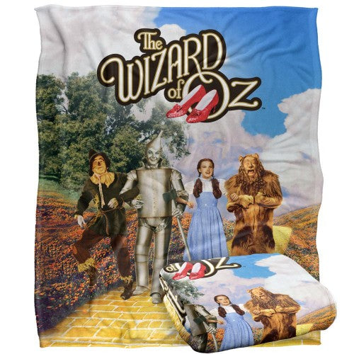 Front - The Wizard Of Oz Group Shot Blanket