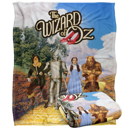 Front - The Wizard Of Oz Group Shot Blanket