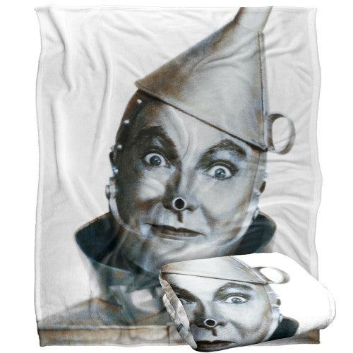 Front - The Wizard Of Oz Tin Man Blanket