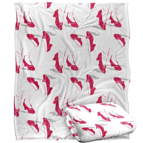 Front - The Wizard Of Oz Ruby Slipper Blanket