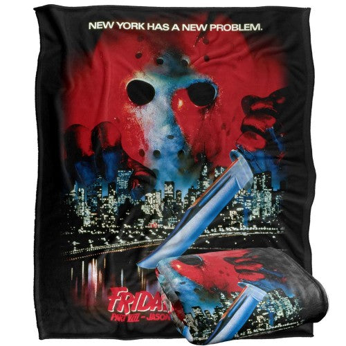 Front - Friday The 13th Part VIII Poster Blanket