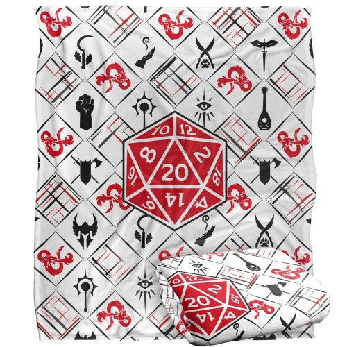Front - Dungeons & Dragons D20 Blanket