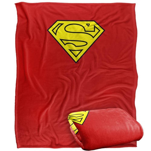 Front - Superman Small Logo Blanket