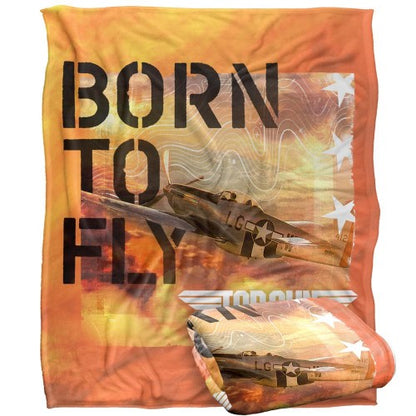 Front - Top Gun: Maverick Born To Fly Blanket