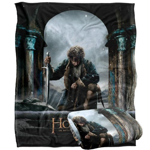 Front - The Hobbit Despair Frodo Blanket