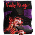 Front - Nightmare On Elm Street Headshot Freddy Krueger Blanket