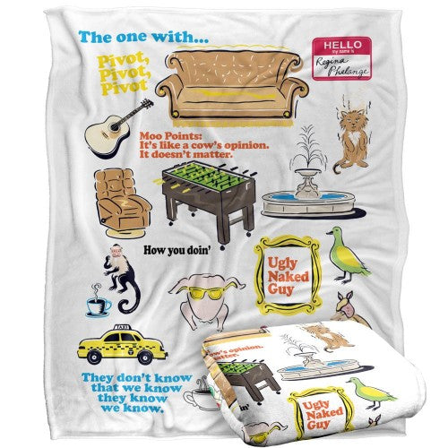 Front - Friends The One WIth The... Icons Blanket