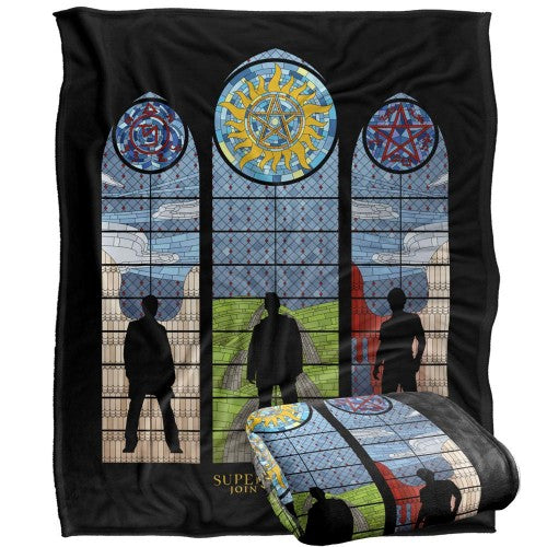 Front - Supernatural Stained Glass Blanket