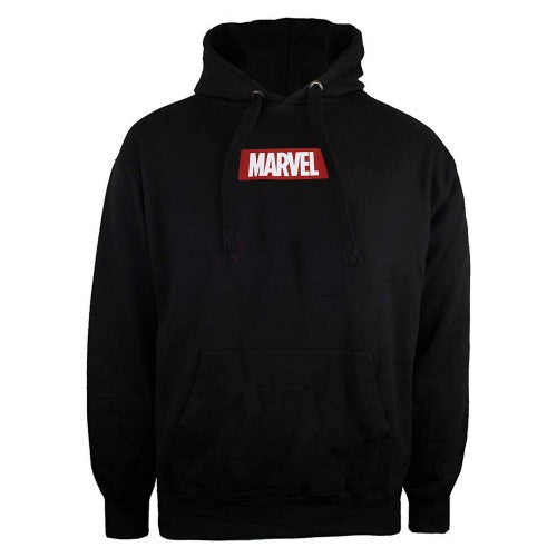 Front - Marvel Mens Box Logo Hoodie