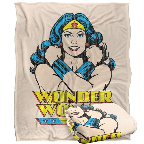 Front - Wonder Woman Pose Blanket