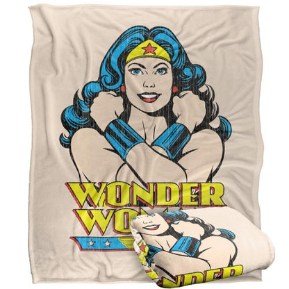 Front - Wonder Woman Pose Blanket