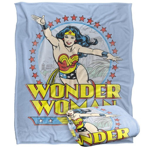Front - Wonder Woman Vintage Blanket