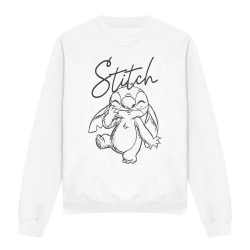 Front - Lilo & Stitch Unisex Adult Sketchy Surprise Crew Neck Sweatshirt