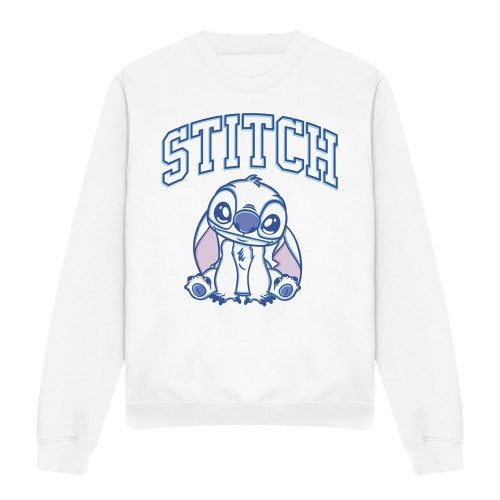 Front - Lilo & Stitch Unisex Adult Collegiate Brush Stroke Crew Neck Sweatshirt