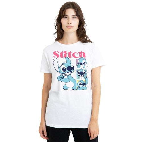 Front - Lilo & Stitch Womens/Ladies 100 Kisses Classic T-Shirt