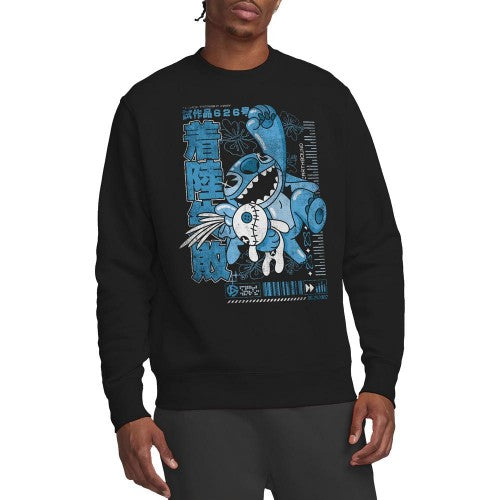 Front - Lilo & Stitch Unisex Adult Manga Jump Sweatshirt