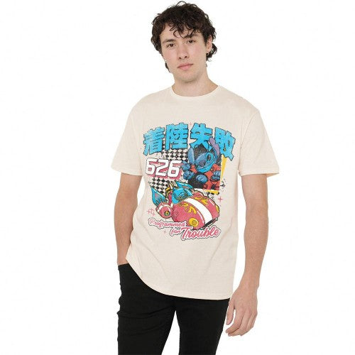 Front - Lilo & Stitch Unisex Adult Manga Race T-Shirt