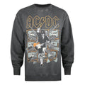Front - AC/DC Womens/Ladies Blow Up Your Video Washed Sweatshirt