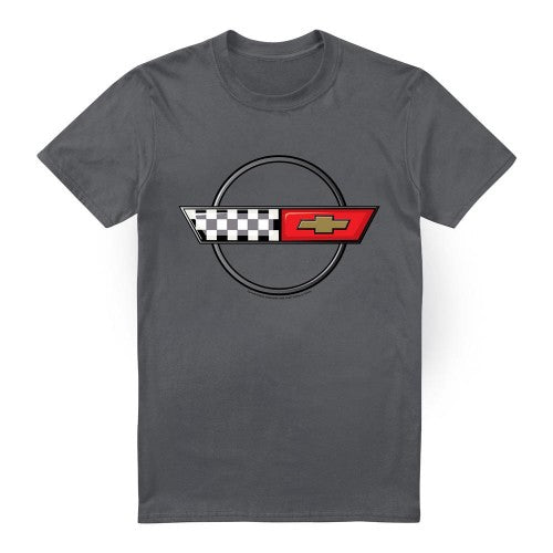 Front - Chevrolet Unisex Adult 4Th Gen Vette Logo T-Shirt