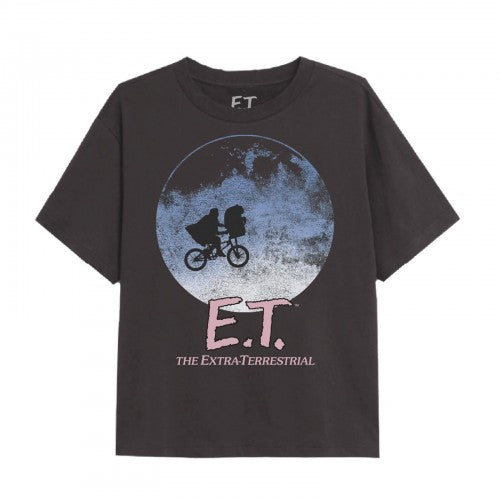 Front - E.T Girls Moon & Bike T-Shirt