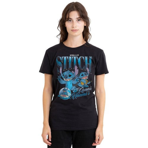 Front - Lilo & Stitch Womens/Ladies Homage T-Shirt