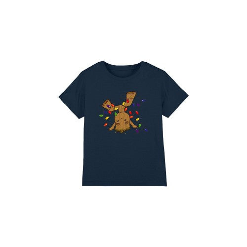 Front - Guardians Of The Galaxy Childrens/Kids Groot Christmas Lights T-Shirt