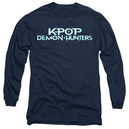 Front - K-Pop Demon Hunters Unisex Adult Logo Long-Sleeved T-Shirt