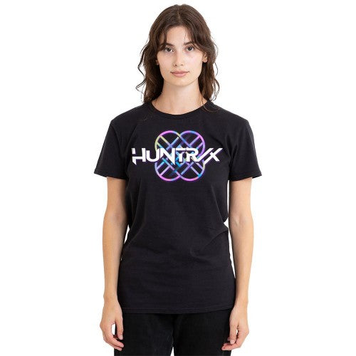 Front - K-Pop Demon Hunters Womens/Ladies Huntr/X Pastel Logo T-Shirt