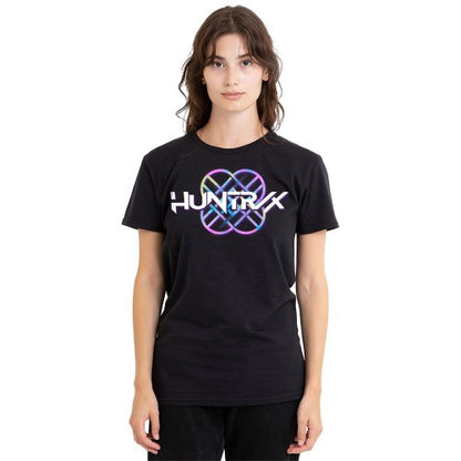 Front - K-Pop Demon Hunters Womens/Ladies Huntr/X Pastel Logo T-Shirt