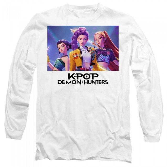 Front - K-Pop Demon Hunters Unisex Adult Heroic Huntrix Huntr/X Long-Sleeved T-Shirt