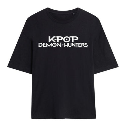 Front - K-Pop Demon Hunters Womens/Ladies Logo Oversized T-Shirt