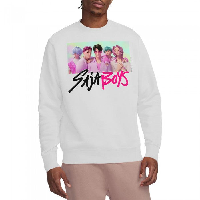 Front - K-Pop Demon Hunters Unisex Adult Saja Boys Photo Frame Sweatshirt