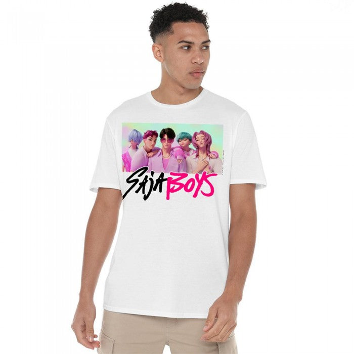 Front - K-Pop Demon Hunters Unisex Adult Saja Boys Photo Frame T-Shirt