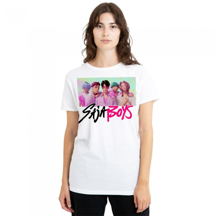 Front - K-Pop Demon Hunters Womens/Ladies Saja Boys Photo Frame T-Shirt