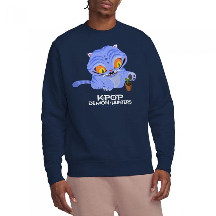 Front - K-Pop Demon Hunters Unisex Adult Cute Derpy Tiger Sweatshirt