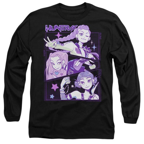 Front - K-Pop Demon Hunters Unisex Adult Huntr/X Anime Long-Sleeved T-Shirt