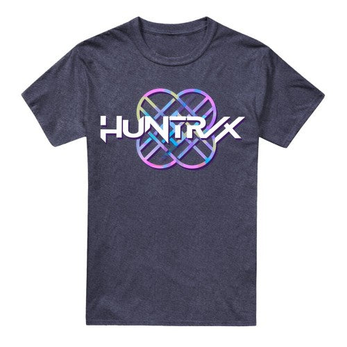 Front - K-Pop Demon Hunters Unisex Adult Huntr/X Pastel Heather Logo T-Shirt